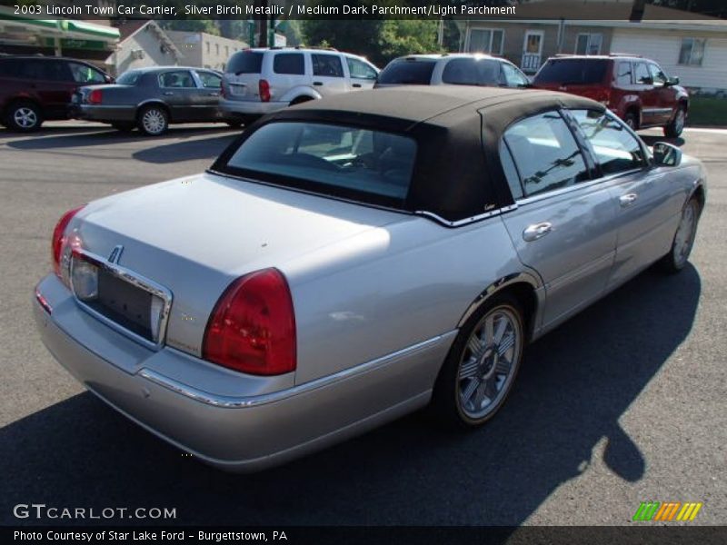 Silver Birch Metallic / Medium Dark Parchment/Light Parchment 2003 Lincoln Town Car Cartier