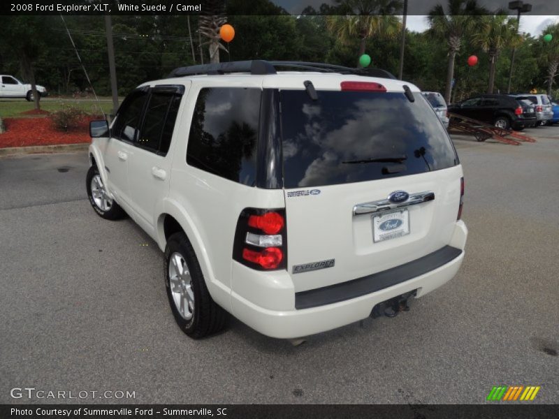 White Suede / Camel 2008 Ford Explorer XLT