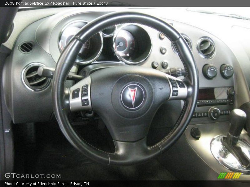 Pure White / Ebony 2008 Pontiac Solstice GXP Roadster