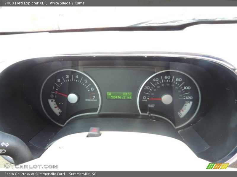 White Suede / Camel 2008 Ford Explorer XLT