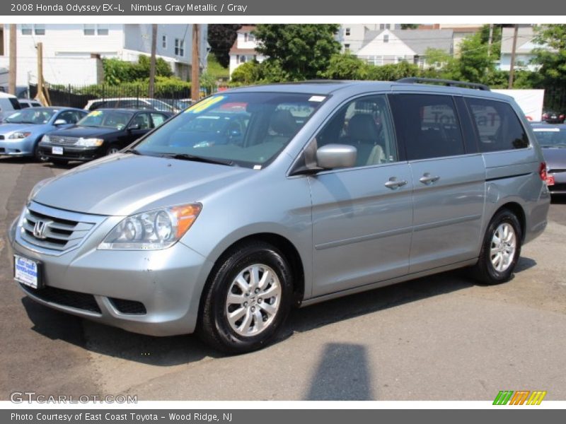 Nimbus Gray Metallic / Gray 2008 Honda Odyssey EX-L