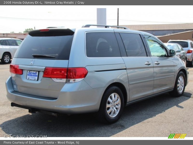 Nimbus Gray Metallic / Gray 2008 Honda Odyssey EX-L