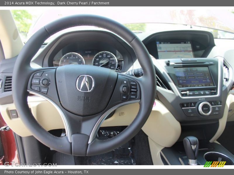 Dark Cherry Pearl / Parchment 2014 Acura MDX Technology