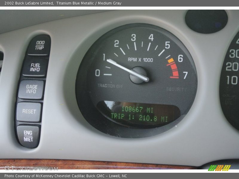 Titanium Blue Metallic / Medium Gray 2002 Buick LeSabre Limited