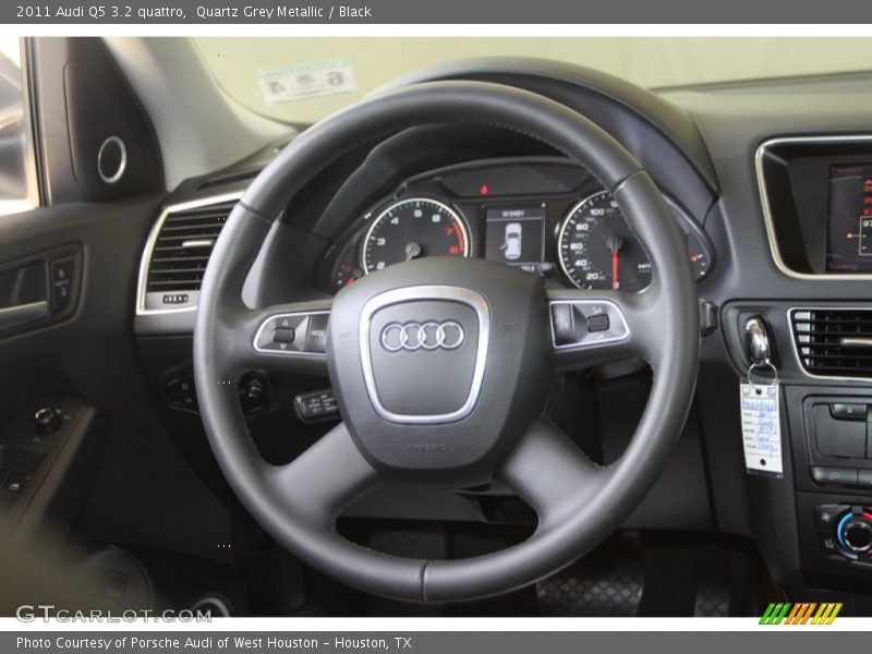 Quartz Grey Metallic / Black 2011 Audi Q5 3.2 quattro