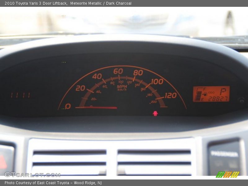 Meteorite Metallic / Dark Charcoal 2010 Toyota Yaris 3 Door Liftback
