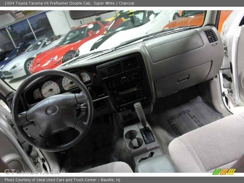 Super White / Charcoal 2004 Toyota Tacoma V6 PreRunner Double Cab