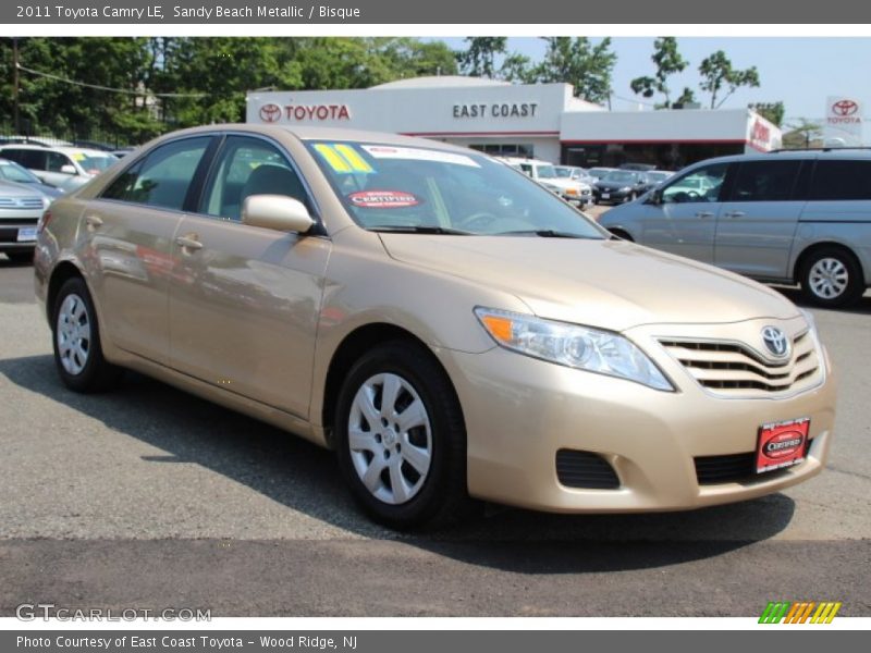 Sandy Beach Metallic / Bisque 2011 Toyota Camry LE