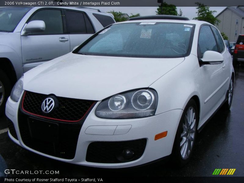 Candy White / Interlagos Plaid Cloth 2006 Volkswagen GTI 2.0T