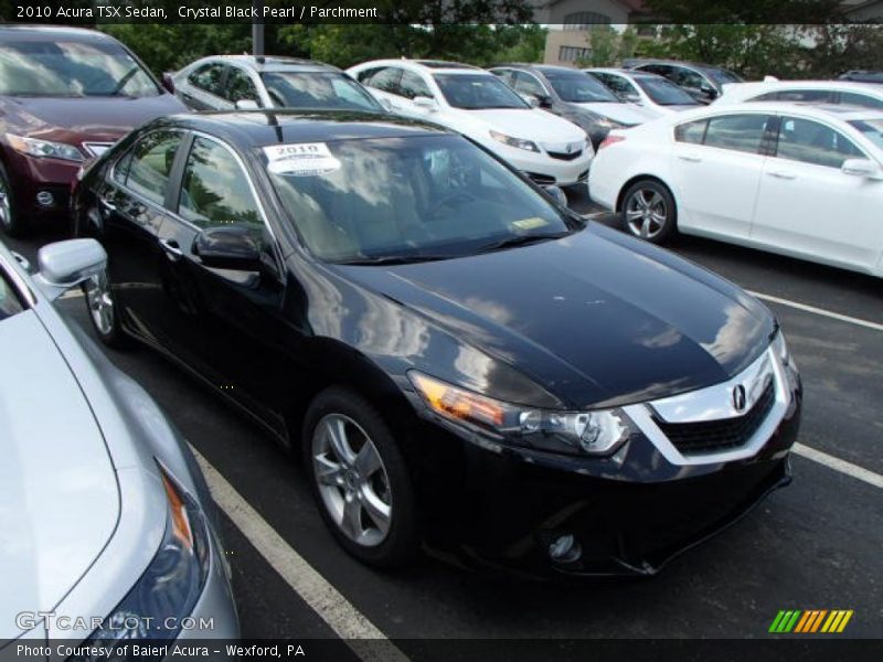 Crystal Black Pearl / Parchment 2010 Acura TSX Sedan