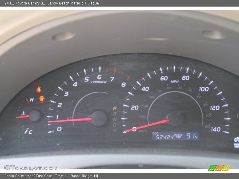 Sandy Beach Metallic / Bisque 2011 Toyota Camry LE