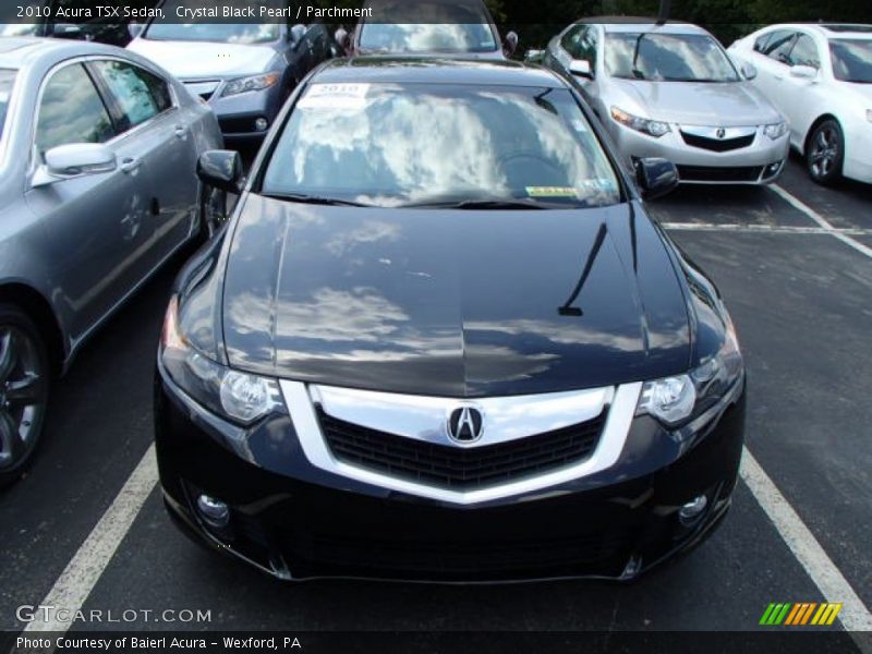 Crystal Black Pearl / Parchment 2010 Acura TSX Sedan