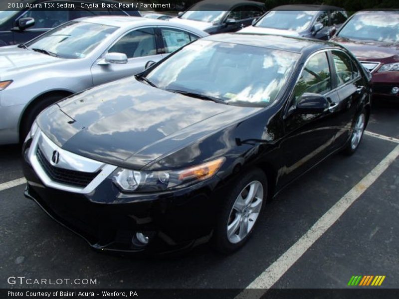 Crystal Black Pearl / Parchment 2010 Acura TSX Sedan