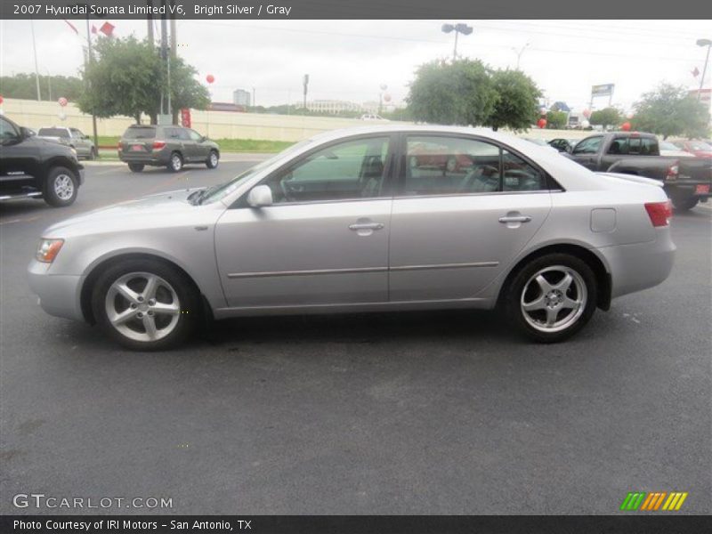 Bright Silver / Gray 2007 Hyundai Sonata Limited V6