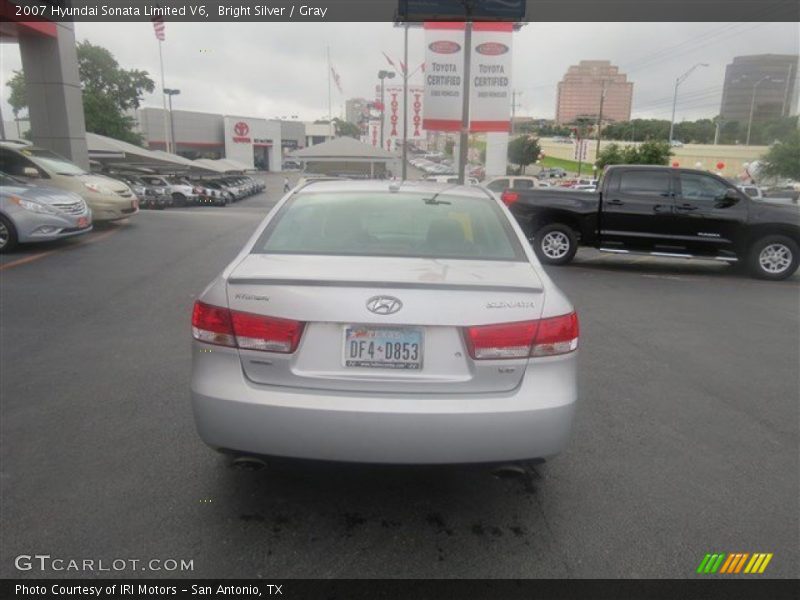 Bright Silver / Gray 2007 Hyundai Sonata Limited V6