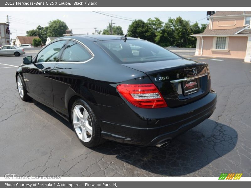 Black / Black 2012 Mercedes-Benz C 250 Coupe