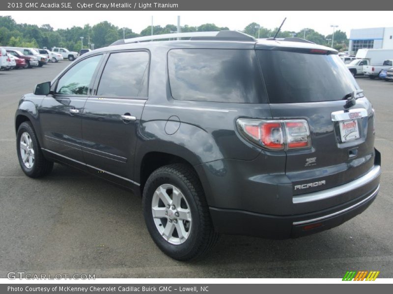 Cyber Gray Metallic / Light Titanium 2013 GMC Acadia SLE