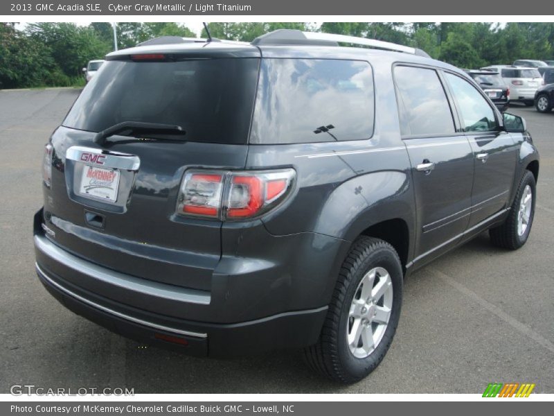 Cyber Gray Metallic / Light Titanium 2013 GMC Acadia SLE