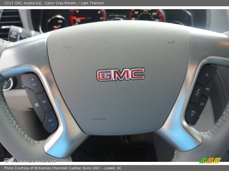 Cyber Gray Metallic / Light Titanium 2013 GMC Acadia SLE