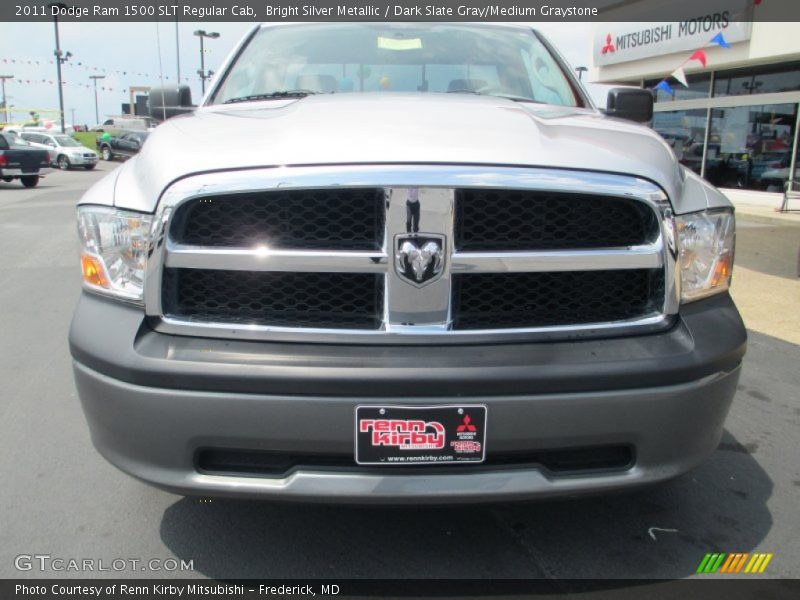 Bright Silver Metallic / Dark Slate Gray/Medium Graystone 2011 Dodge Ram 1500 SLT Regular Cab
