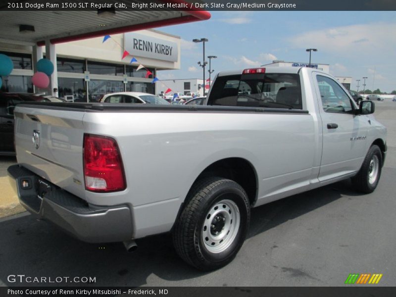 Bright Silver Metallic / Dark Slate Gray/Medium Graystone 2011 Dodge Ram 1500 SLT Regular Cab