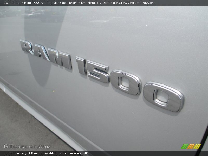 Bright Silver Metallic / Dark Slate Gray/Medium Graystone 2011 Dodge Ram 1500 SLT Regular Cab
