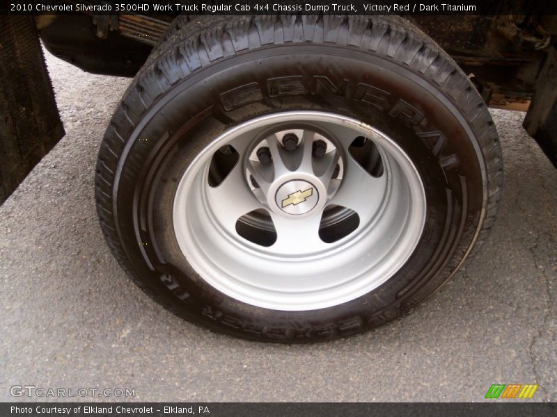  2010 Silverado 3500HD Work Truck Regular Cab 4x4 Chassis Dump Truck Wheel