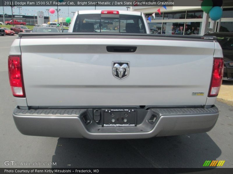 Bright Silver Metallic / Dark Slate Gray/Medium Graystone 2011 Dodge Ram 1500 SLT Regular Cab