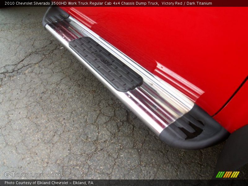 Victory Red / Dark Titanium 2010 Chevrolet Silverado 3500HD Work Truck Regular Cab 4x4 Chassis Dump Truck