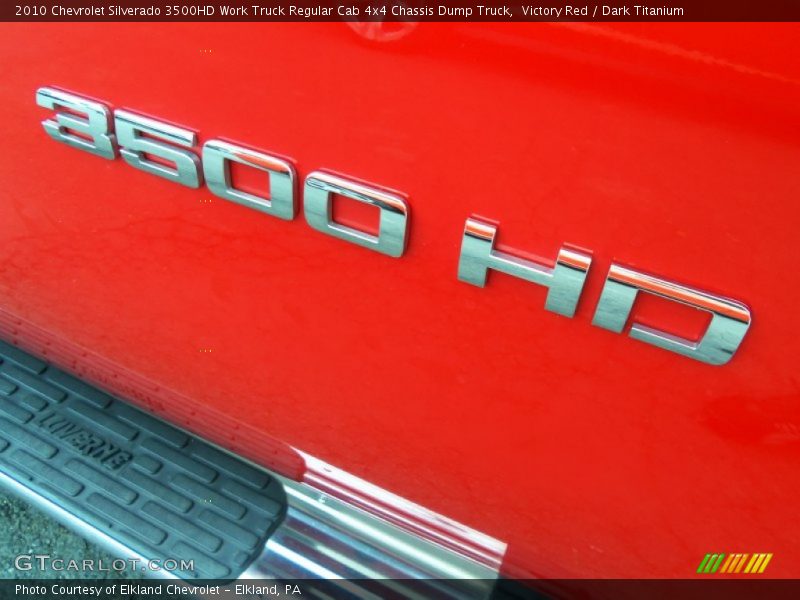 Victory Red / Dark Titanium 2010 Chevrolet Silverado 3500HD Work Truck Regular Cab 4x4 Chassis Dump Truck