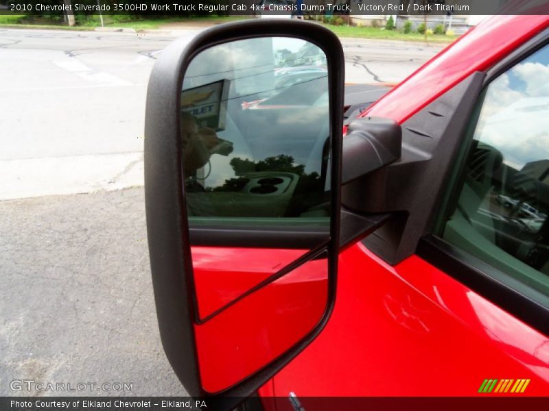 Victory Red / Dark Titanium 2010 Chevrolet Silverado 3500HD Work Truck Regular Cab 4x4 Chassis Dump Truck
