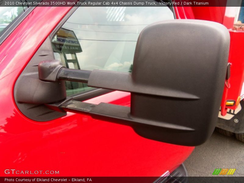 Victory Red / Dark Titanium 2010 Chevrolet Silverado 3500HD Work Truck Regular Cab 4x4 Chassis Dump Truck