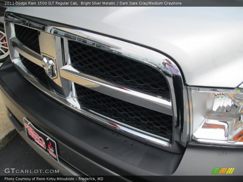 Bright Silver Metallic / Dark Slate Gray/Medium Graystone 2011 Dodge Ram 1500 SLT Regular Cab