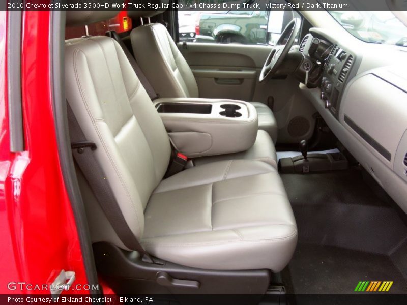  2010 Silverado 3500HD Work Truck Regular Cab 4x4 Chassis Dump Truck Dark Titanium Interior