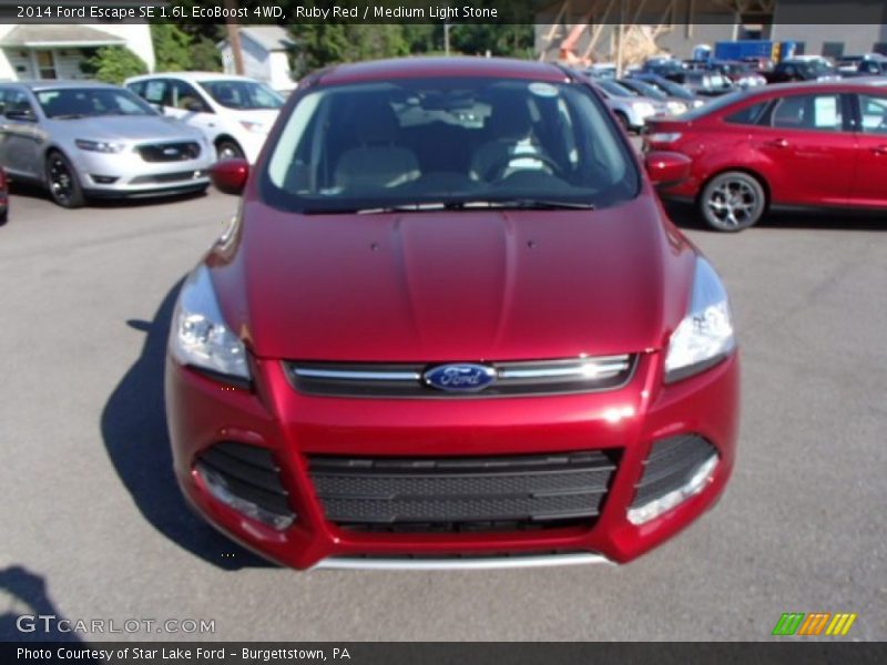 Ruby Red / Medium Light Stone 2014 Ford Escape SE 1.6L EcoBoost 4WD