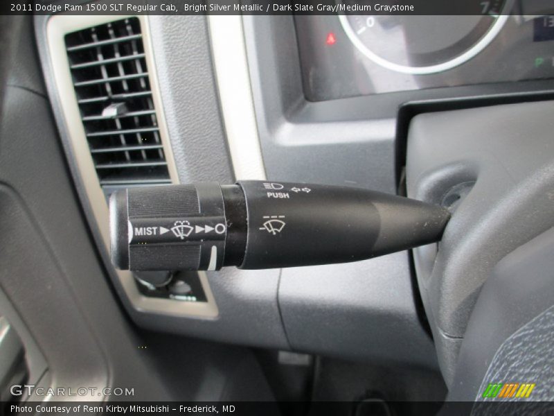 Bright Silver Metallic / Dark Slate Gray/Medium Graystone 2011 Dodge Ram 1500 SLT Regular Cab