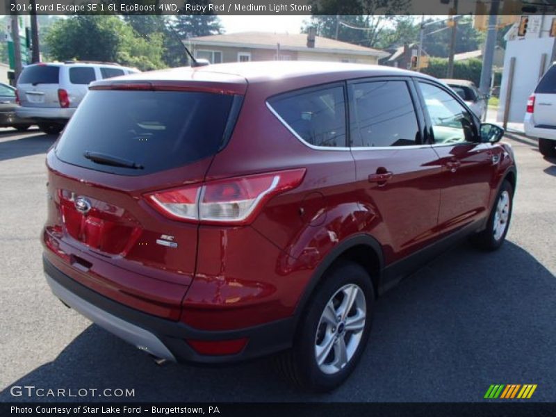 Ruby Red / Medium Light Stone 2014 Ford Escape SE 1.6L EcoBoost 4WD