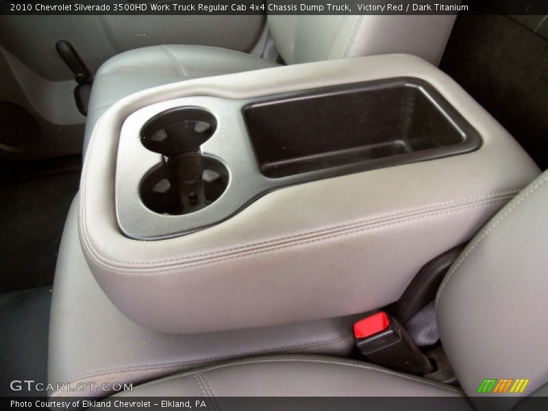 Victory Red / Dark Titanium 2010 Chevrolet Silverado 3500HD Work Truck Regular Cab 4x4 Chassis Dump Truck