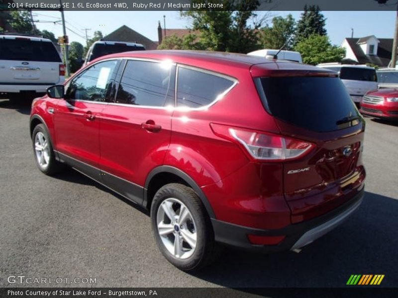 Ruby Red / Medium Light Stone 2014 Ford Escape SE 1.6L EcoBoost 4WD