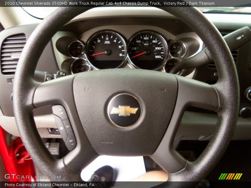  2010 Silverado 3500HD Work Truck Regular Cab 4x4 Chassis Dump Truck Steering Wheel