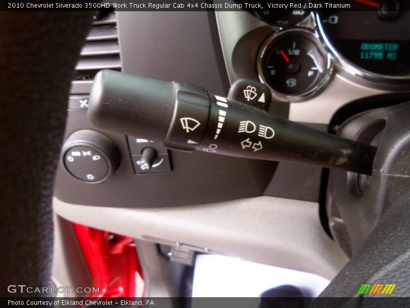 Controls of 2010 Silverado 3500HD Work Truck Regular Cab 4x4 Chassis Dump Truck