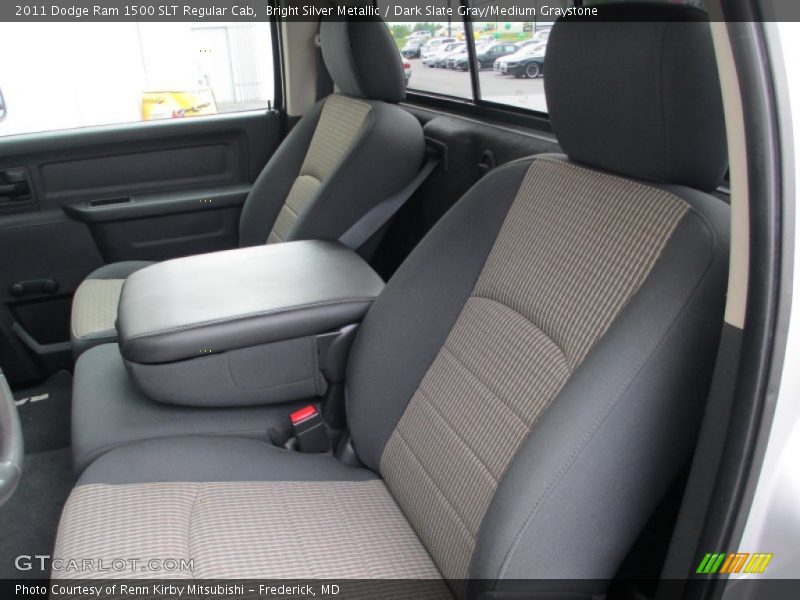 Bright Silver Metallic / Dark Slate Gray/Medium Graystone 2011 Dodge Ram 1500 SLT Regular Cab