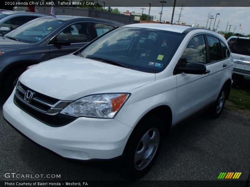 Taffeta White / Gray 2010 Honda CR-V LX AWD