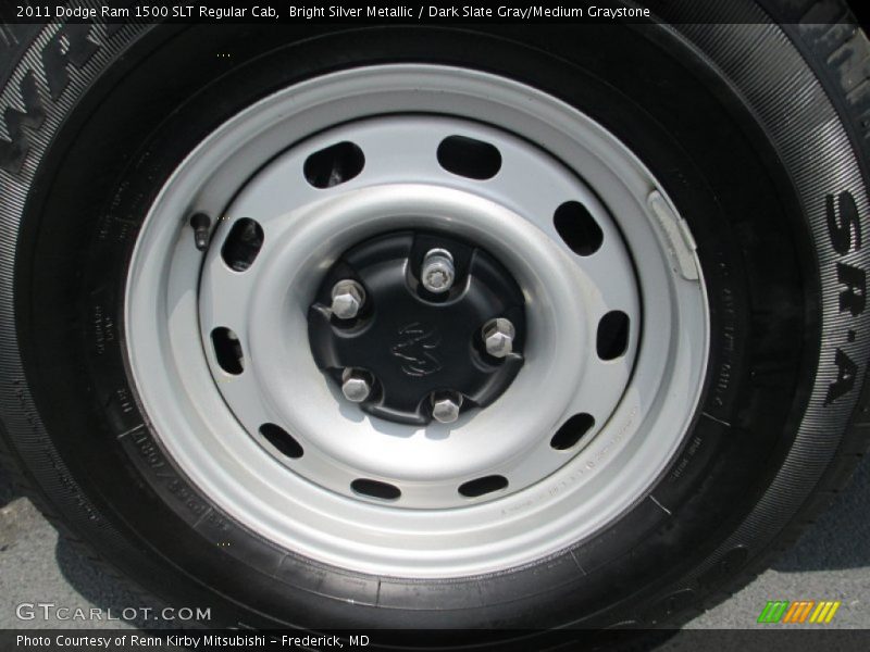 Bright Silver Metallic / Dark Slate Gray/Medium Graystone 2011 Dodge Ram 1500 SLT Regular Cab