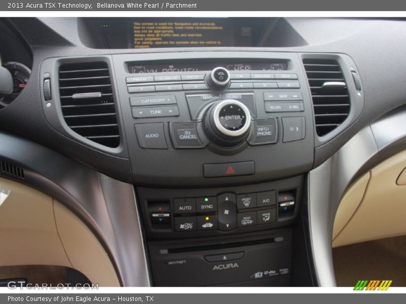 Bellanova White Pearl / Parchment 2013 Acura TSX Technology