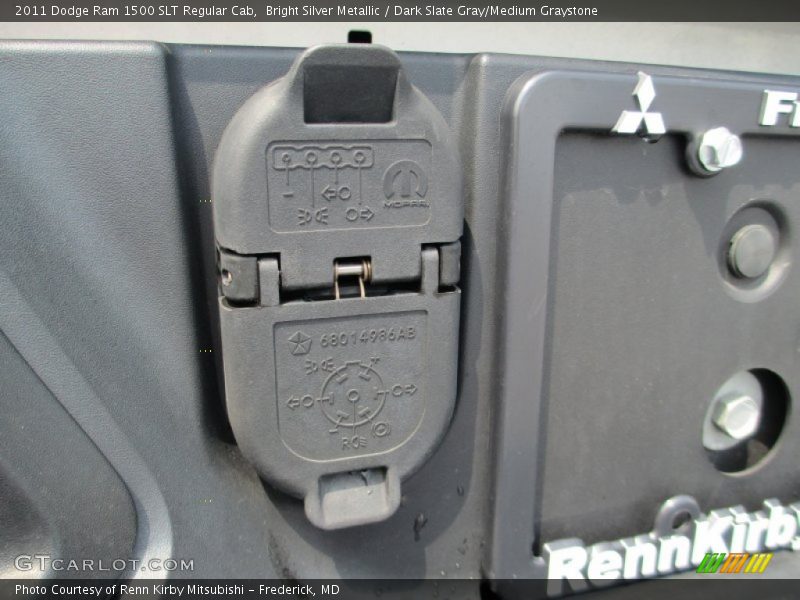 Bright Silver Metallic / Dark Slate Gray/Medium Graystone 2011 Dodge Ram 1500 SLT Regular Cab