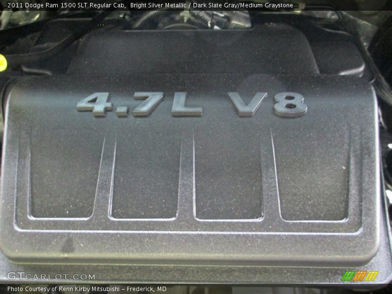 Bright Silver Metallic / Dark Slate Gray/Medium Graystone 2011 Dodge Ram 1500 SLT Regular Cab
