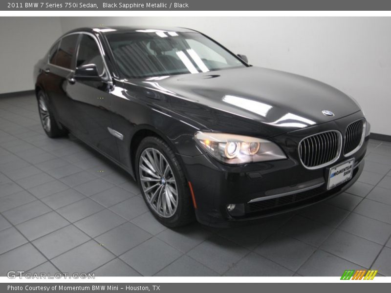 Black Sapphire Metallic / Black 2011 BMW 7 Series 750i Sedan