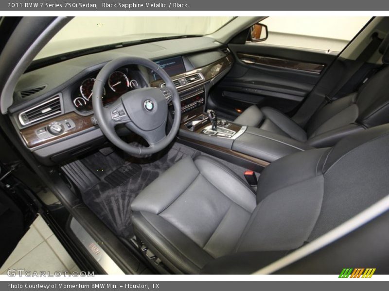 Black Sapphire Metallic / Black 2011 BMW 7 Series 750i Sedan
