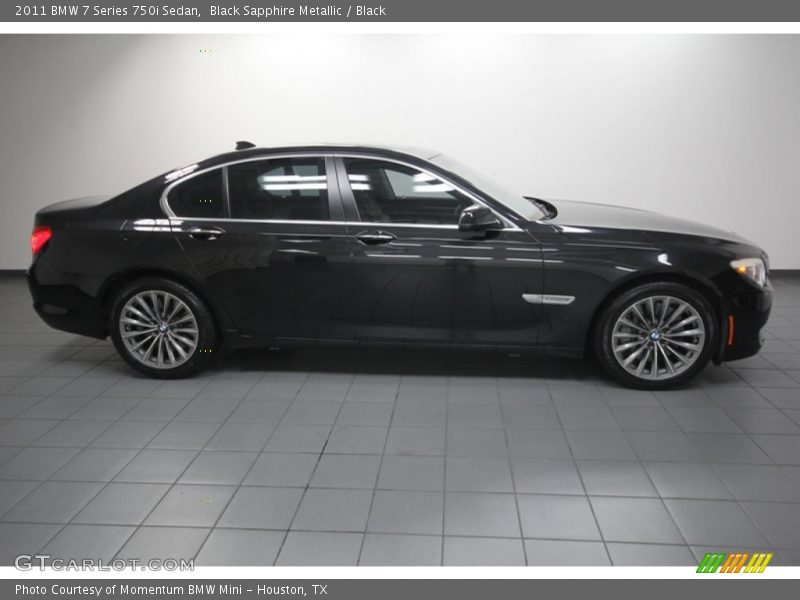 Black Sapphire Metallic / Black 2011 BMW 7 Series 750i Sedan